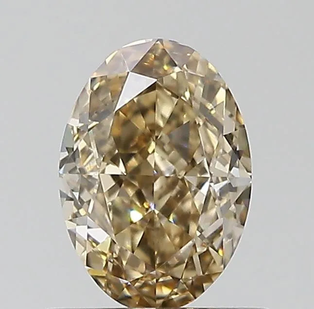 0.66ct Oval Natural Diamond (Colour Fancy, Clarity VVS2, GIA Certified)