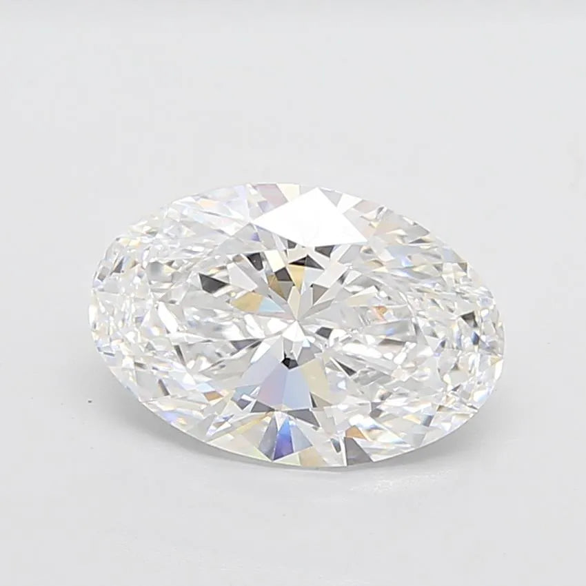 4.09ct Oval Lab Grown Diamond (Colour D, Clarity VVS1, IGI Certified)
