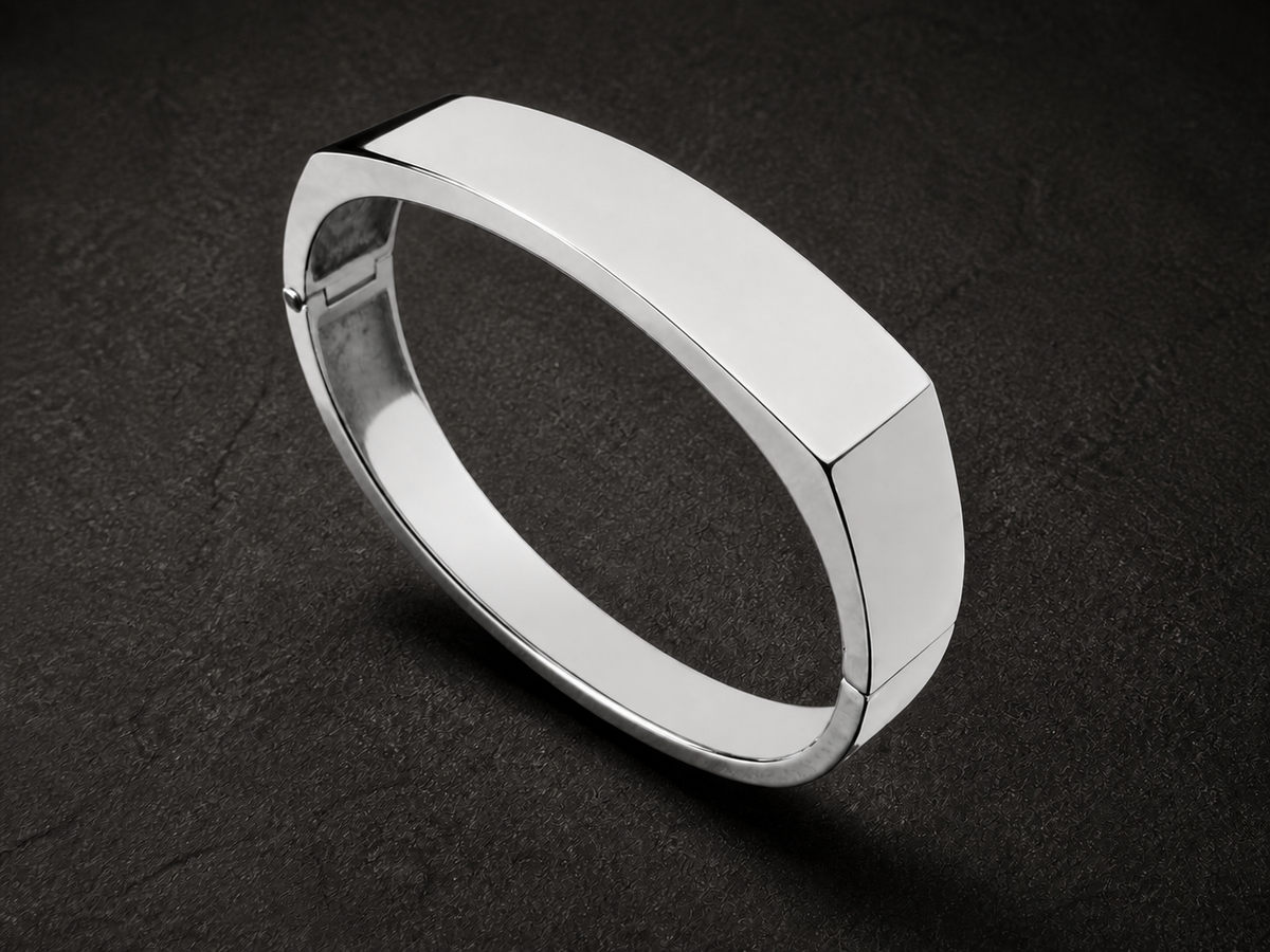 BG34 – Bracelet manchette large pour homme — vue détaillée 3