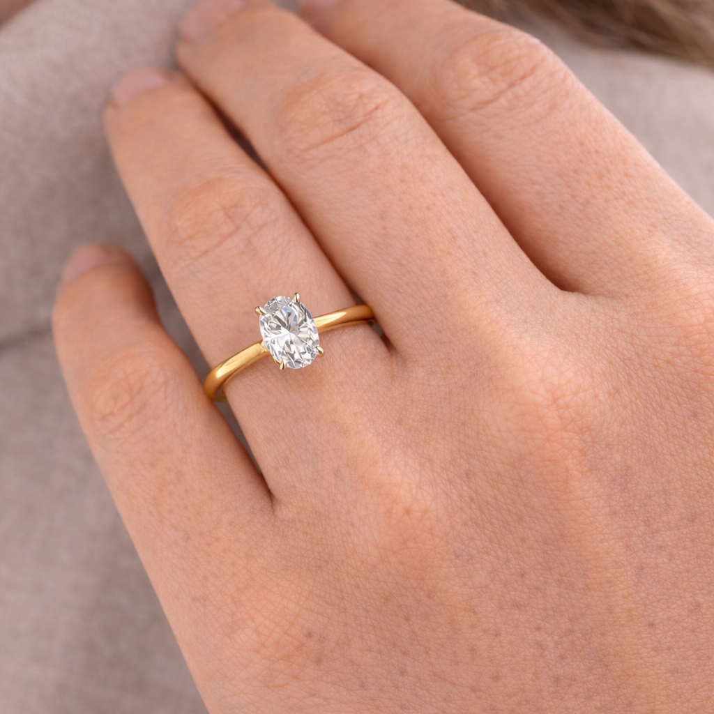 The Classic Oval Diamond Ring