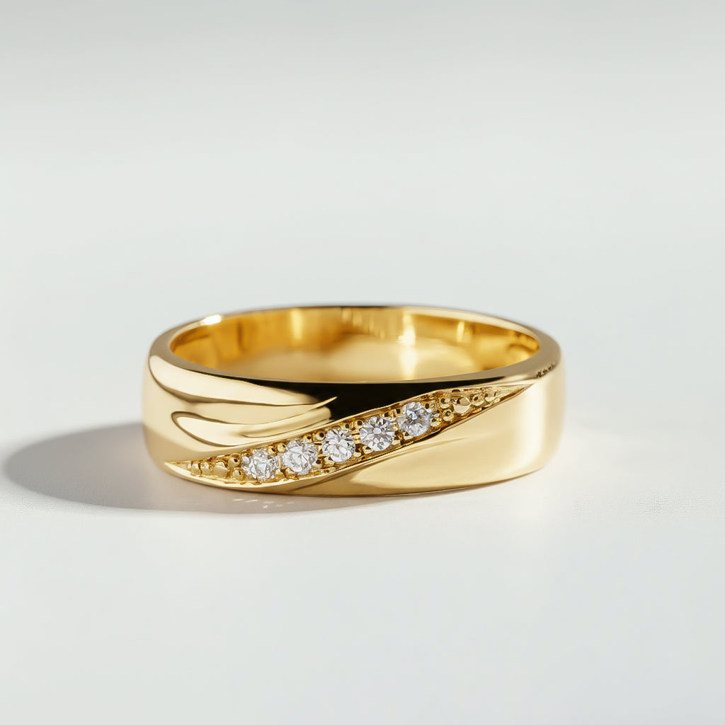 Ice Ice Baby wedding band by Atelier RMR Montreal