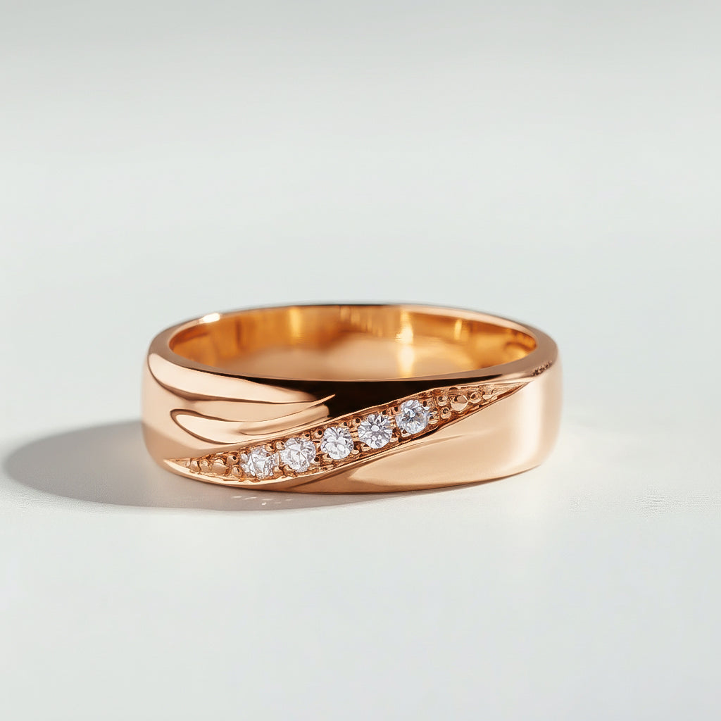 Ice Ice Baby wedding band by Atelier RMR Montreal