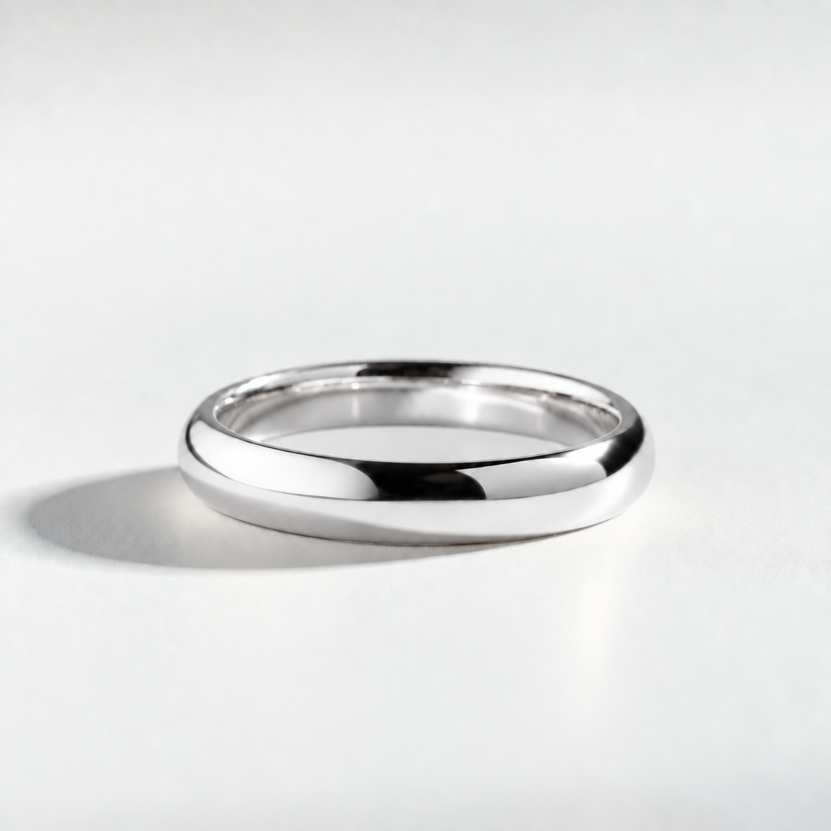 R 1041 men's wedding band in white gold