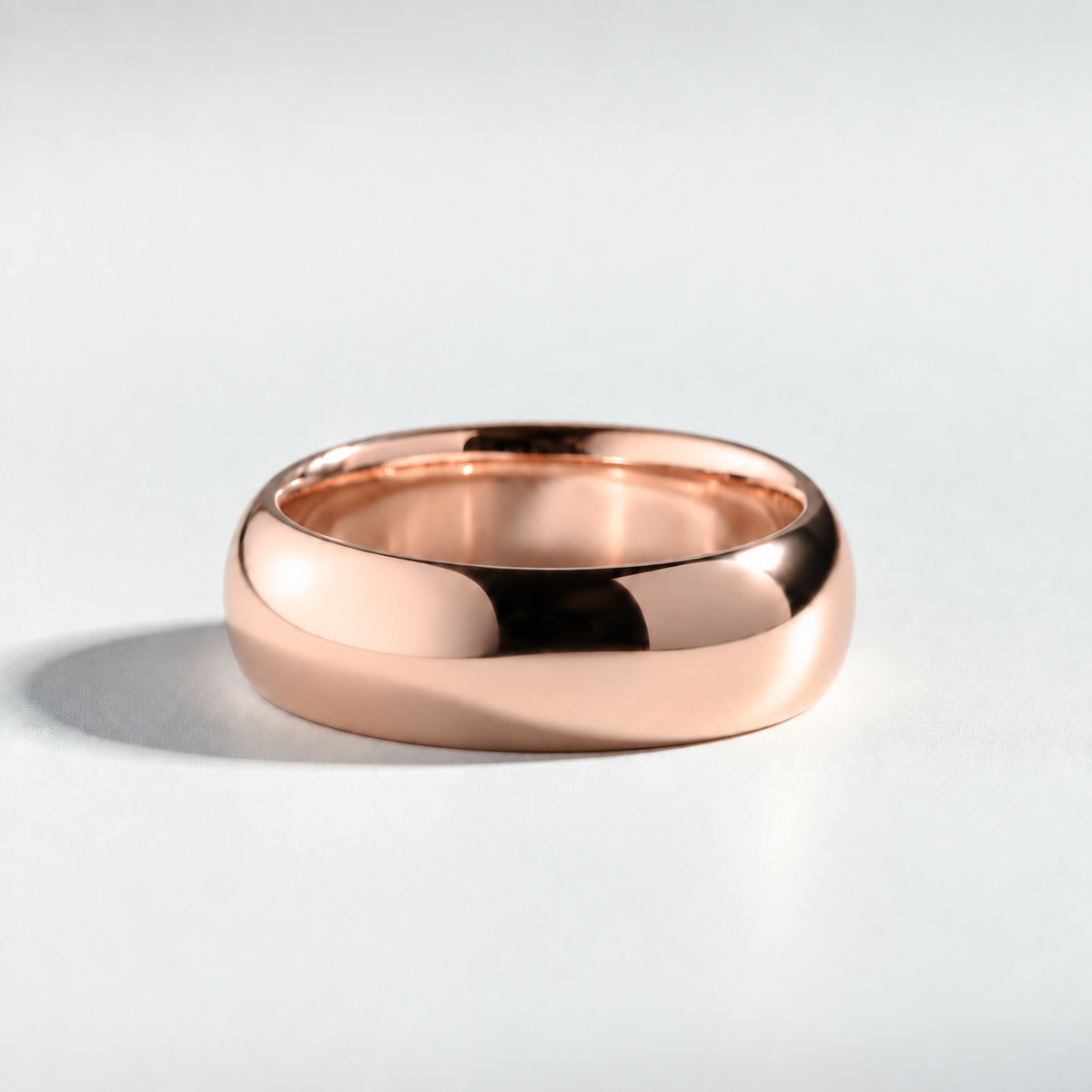 R 1476 men's wedding band in rose gold