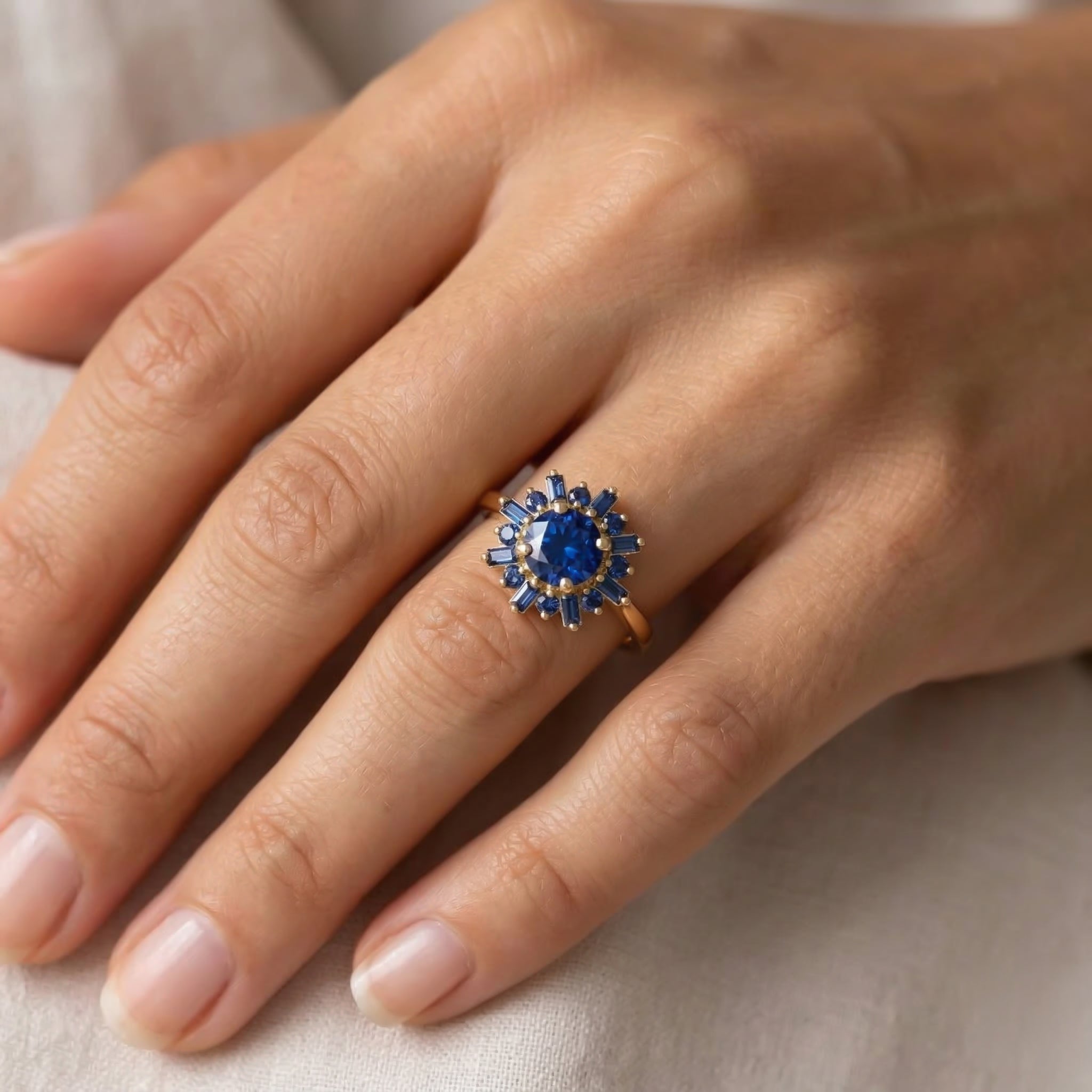 Blue Angel ring by Atelier RMR Montreal