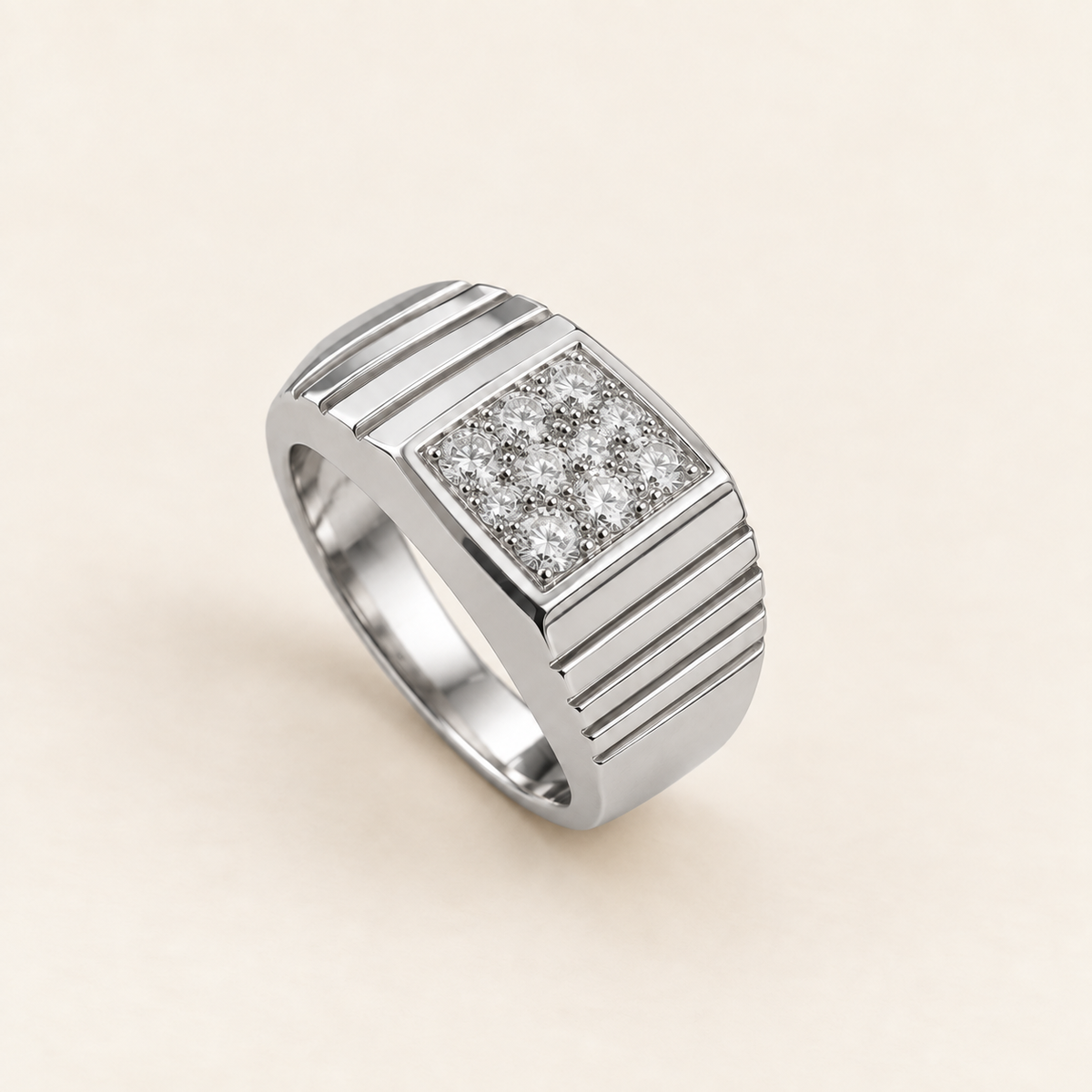 R 737 — white diamonds, blanc gold