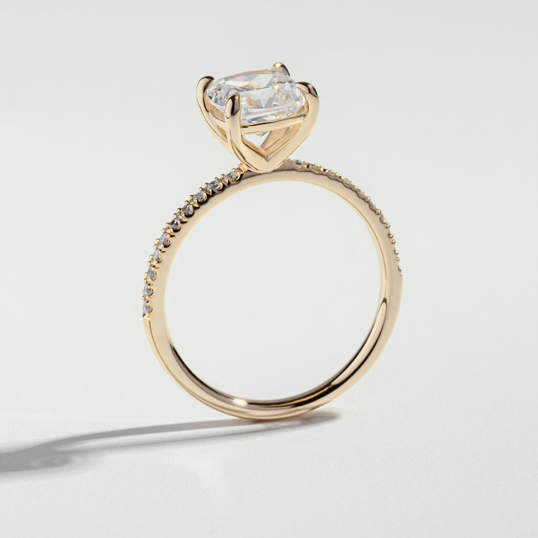 The Cushion Cut Pavé Diamond Ring | Atelier RMR Montreal | Engagement Ring