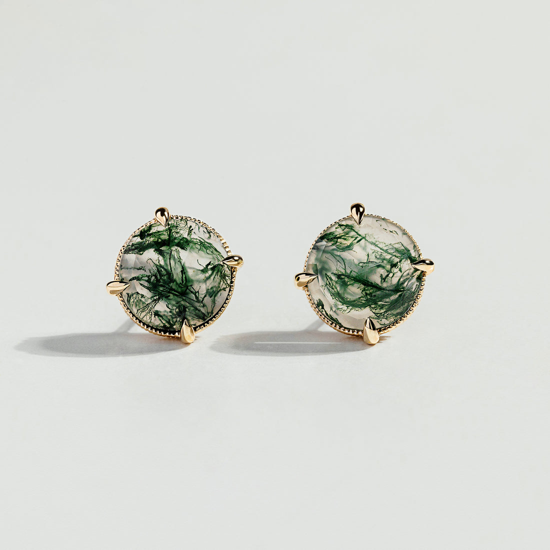 Green Smoke earrings by Atelier RMR Montreal