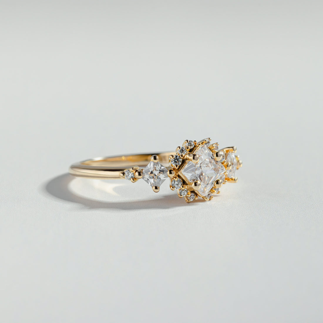 The Majestic Geometric Diamond Engagement Ring | Atelier RMR Montreal