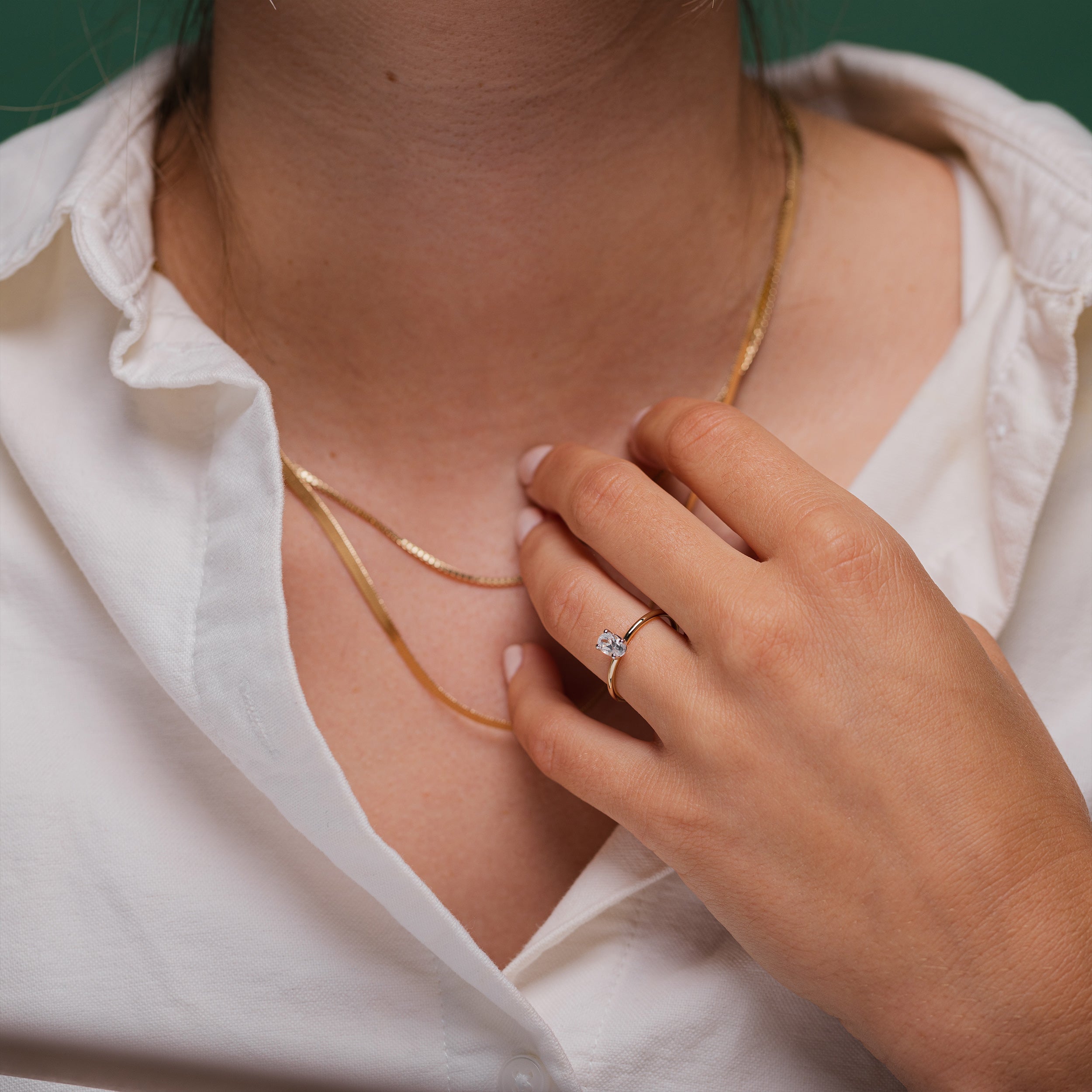 The Classic Oval Diamond Ring