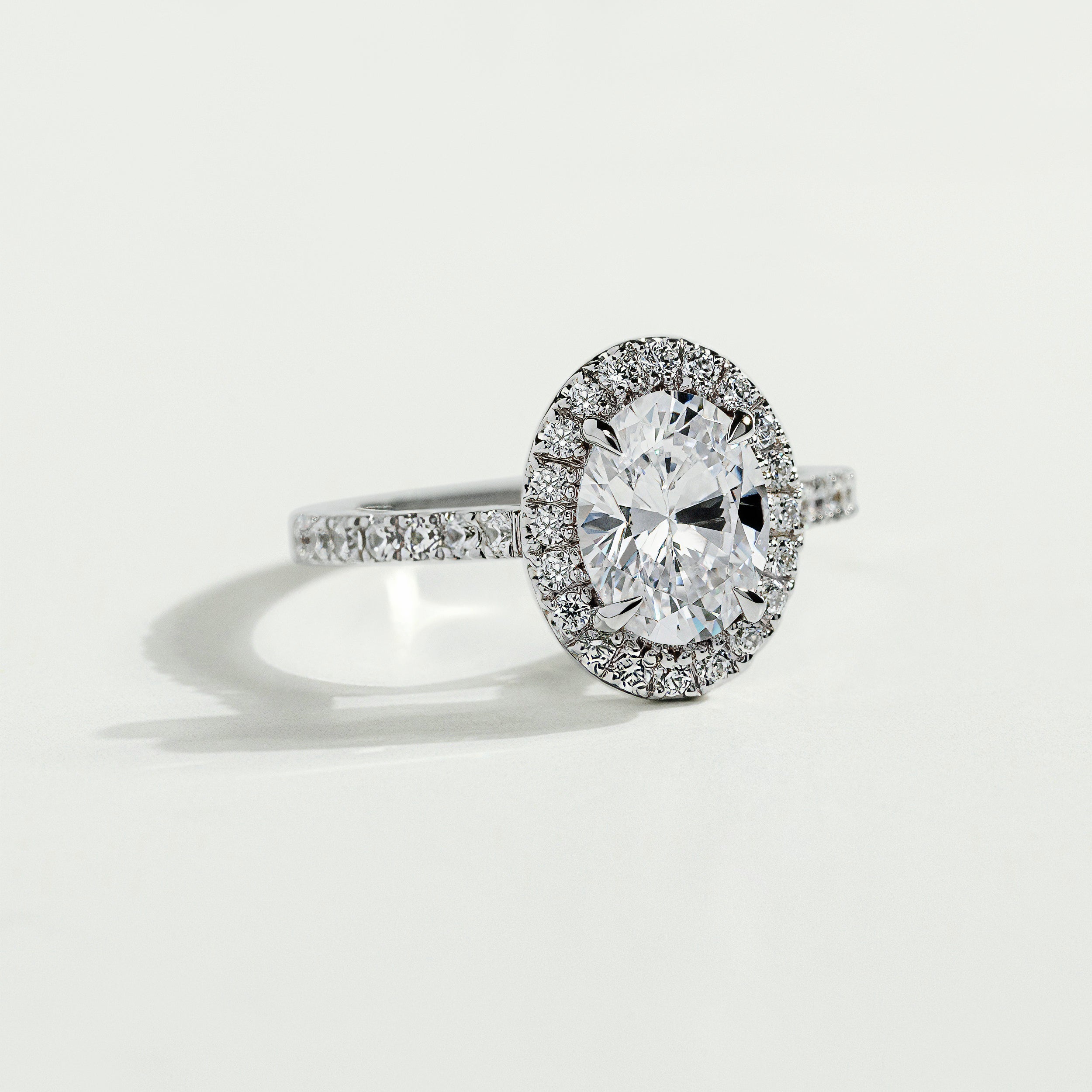 The 1,5 Carat Oval Halo Diamond Ring Atelier RMR Montreal
