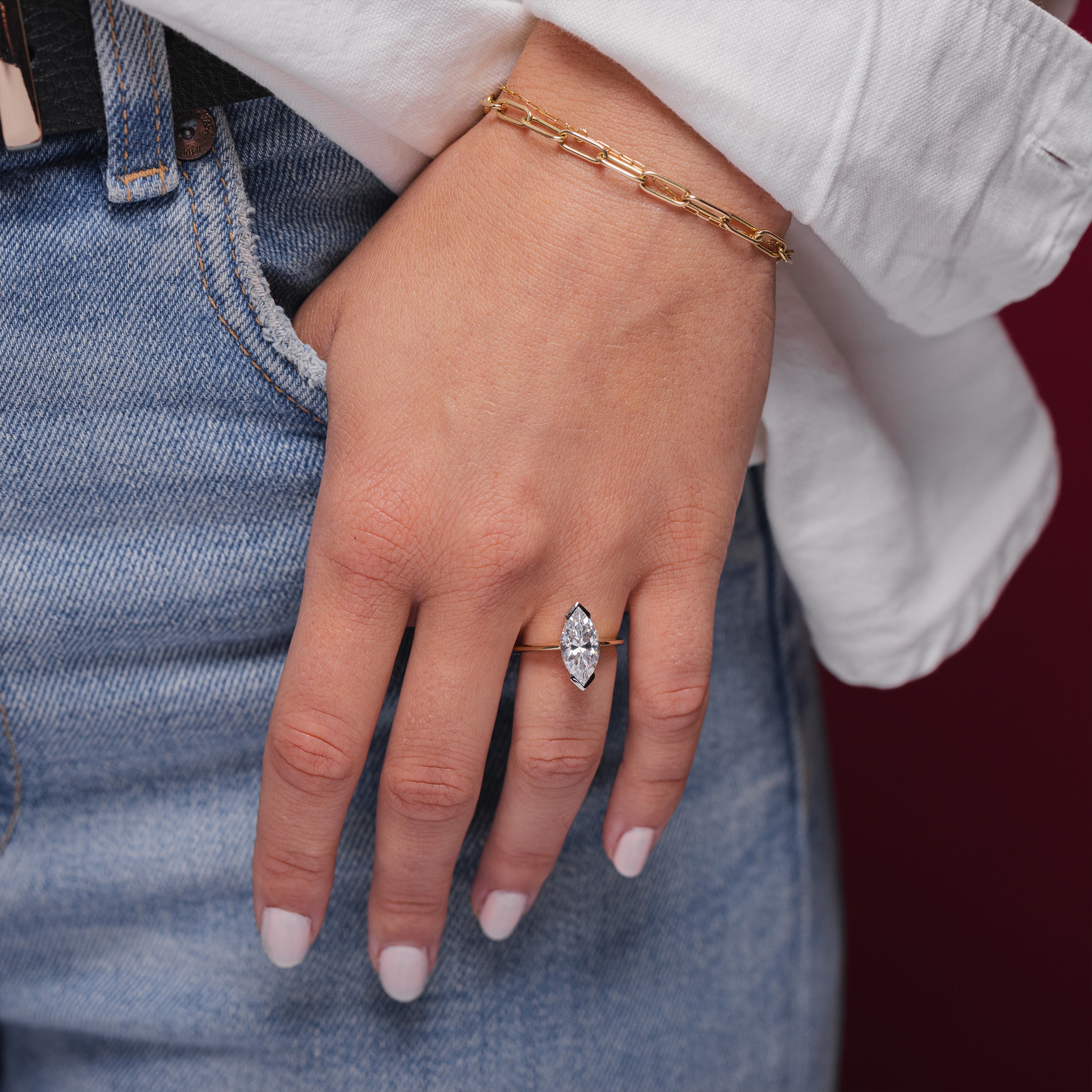 The 2 Carat Marquise cut Diamond Ring