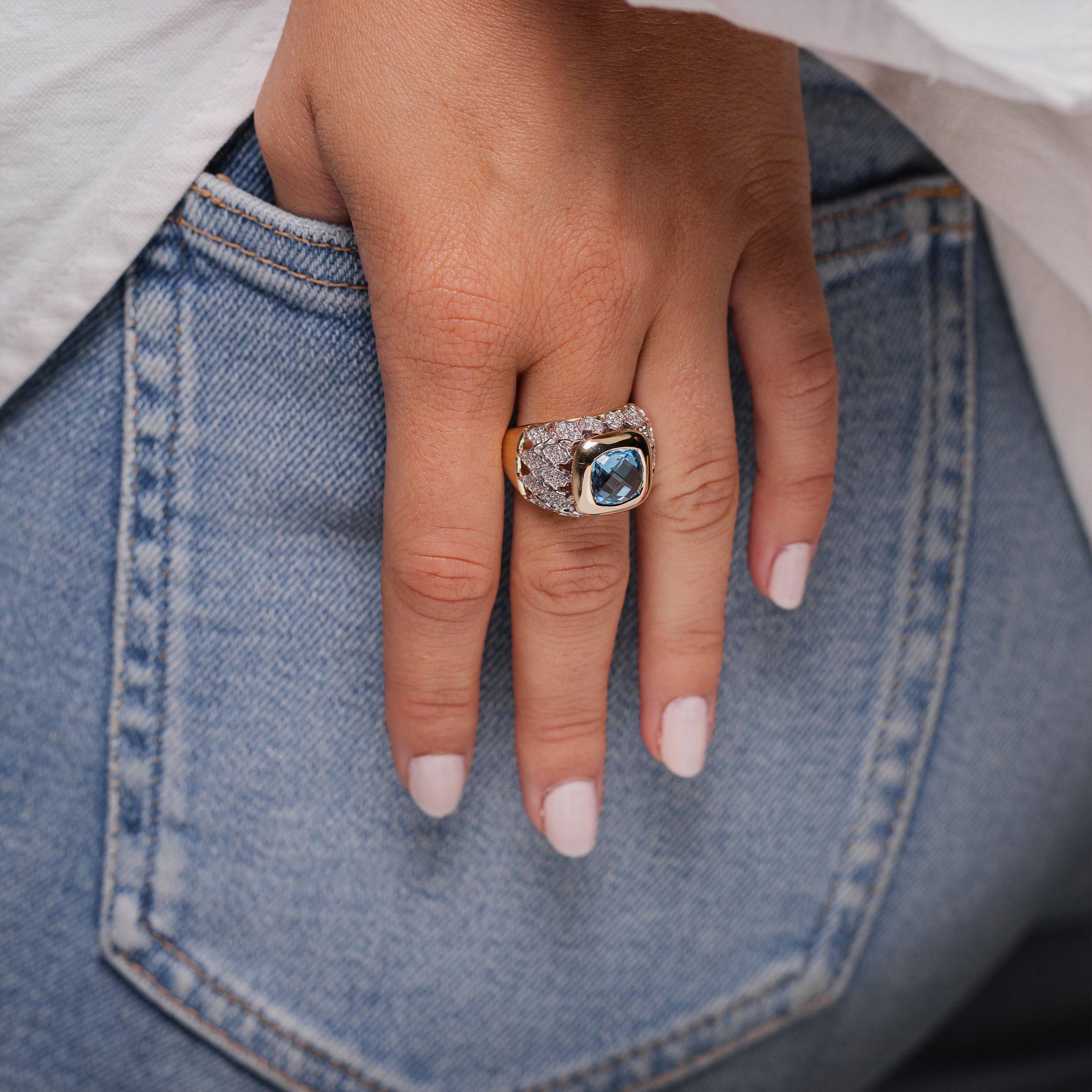 Cocktail Queen ring by Atelier RMR Montreal
