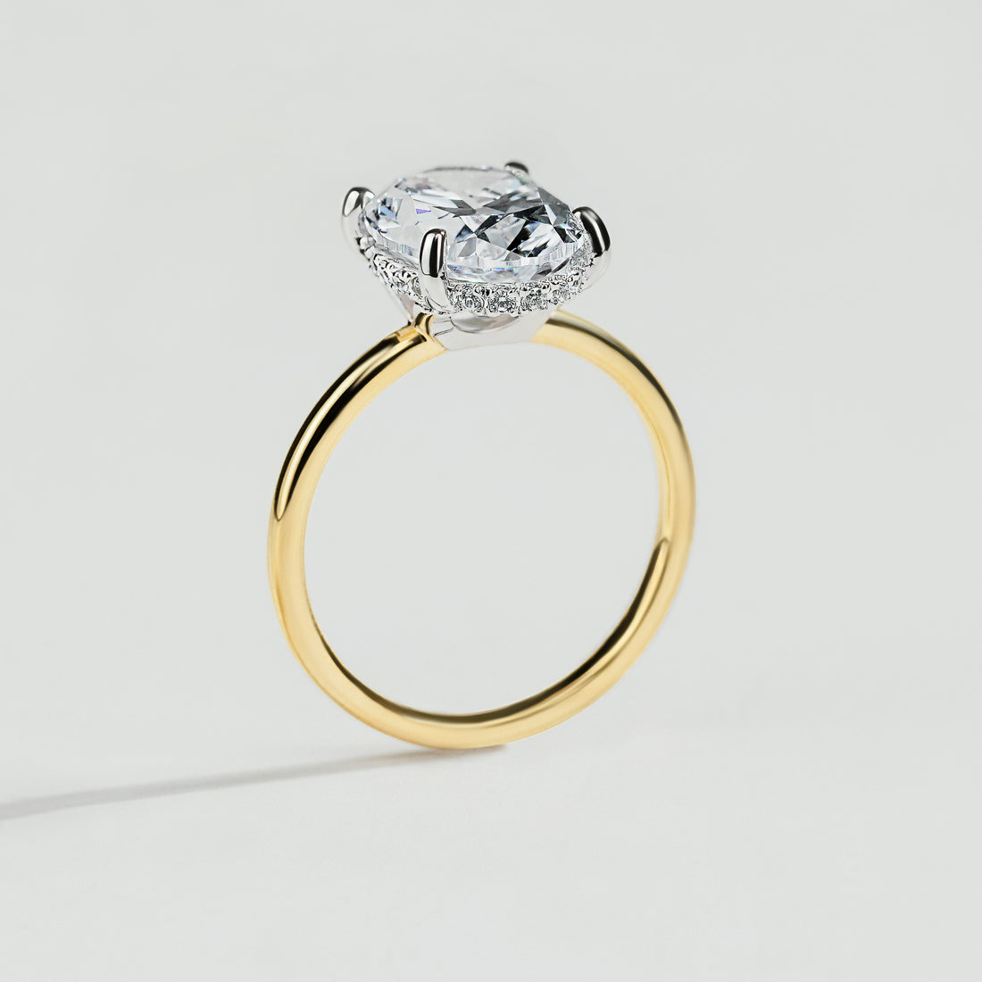The 3 Carat Oval Diamond and Hidden Halo Ring