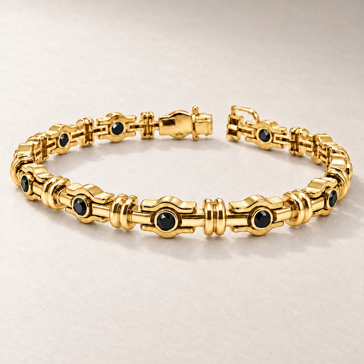 Bracelet en or à maillons et diamants — TN18 — vue détaillée 5