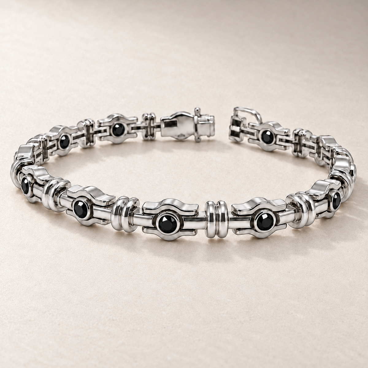 Bracelet en or à maillons et diamants — TN18 — vue détaillée 4