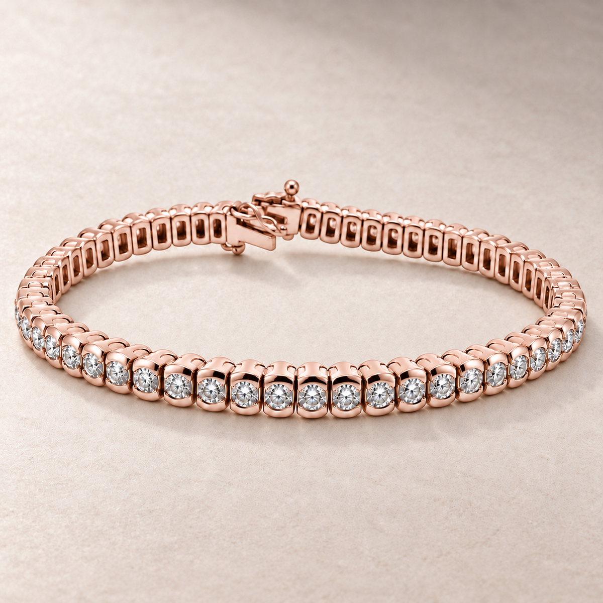 Bracelet tennis en or et diamants — TN23 — vue détaillée 3