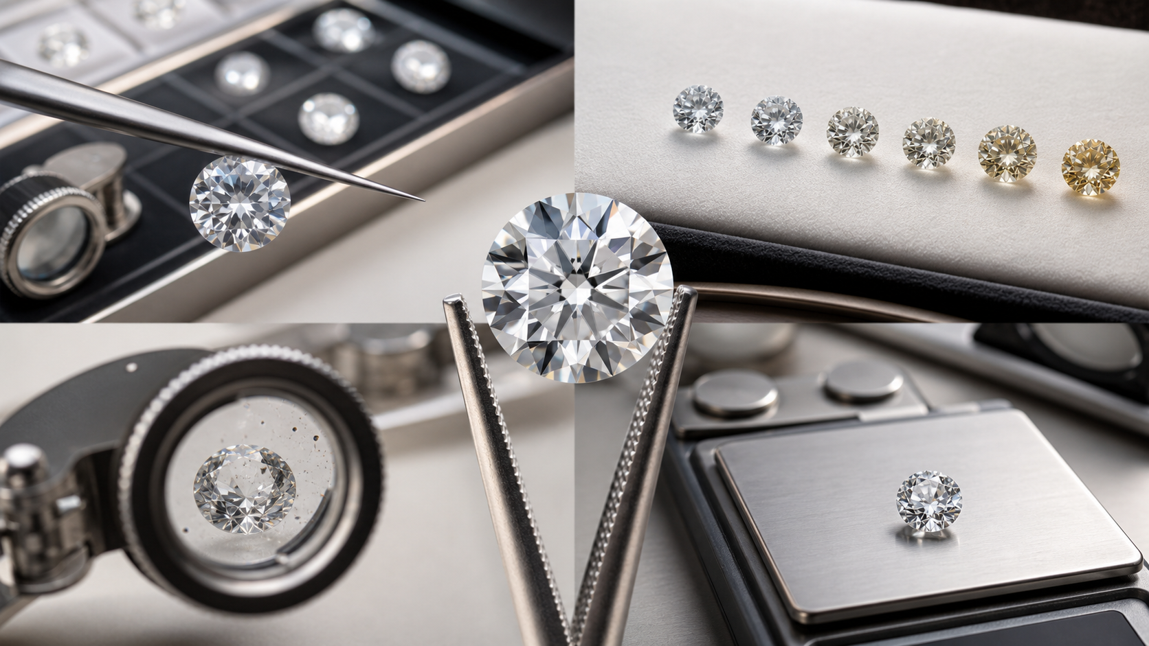 Diamond 4Cs guide with cut colour clarity and carat by Atelier RMR Montreal