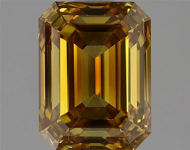 2.03ct Emerald Natural Diamond (Colour Fancy Brownish Yellow, Clarity VS1, Cut GD, IGI Certified)