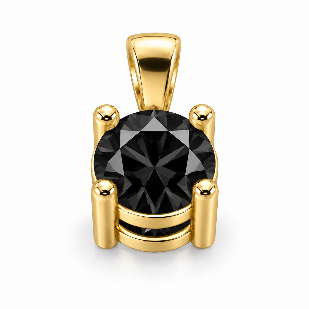 P742 — Pendentif solitaire rond — B2B — vue détaillée 4