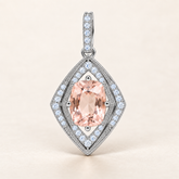P750RBMO — Morganite et diamants naturels — Or blanc