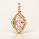 P750RBMO — Morganite et diamants naturels — Or jaune