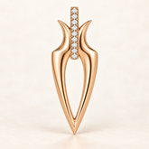 P787 — diamants blancs naturels — Or rose