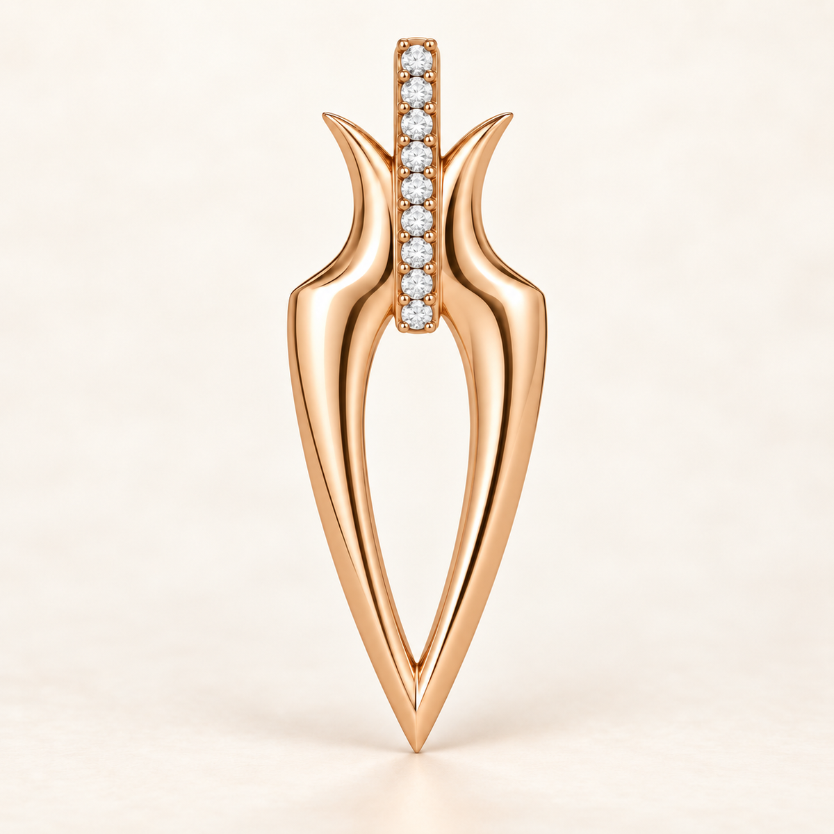 P787 — diamants blancs naturels — Or rose