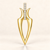 P787 — diamants blancs naturels — Or jaune