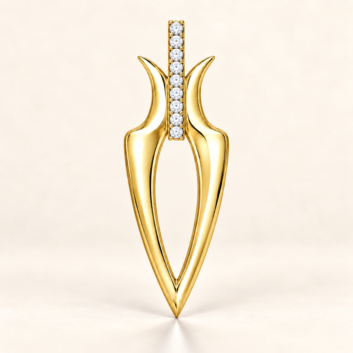 P787 — diamants blancs naturels — Or jaune