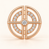 P790 — diamants blancs naturels — Or rose