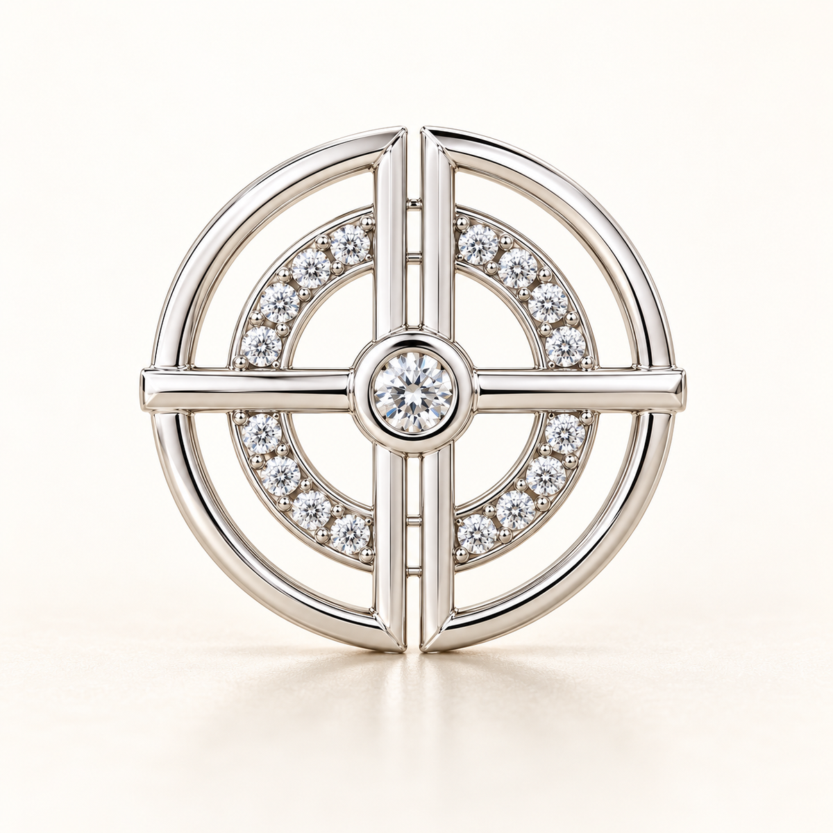 P790 — diamants blancs naturels — Or blanc