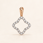 P794 — diamants blancs naturels — Or rose