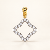 P794 — diamants blancs naturels — Or jaune