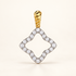 P794 — diamants blancs naturels — Or jaune
