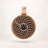 P900 — diamants noirs naturels traités — or rose
