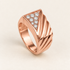 R 1015 — diamants blancs, entièrement en or rose