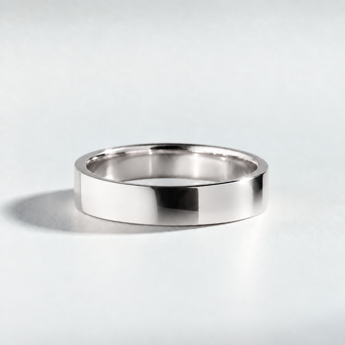 R 1207 men's wedding band in white gold