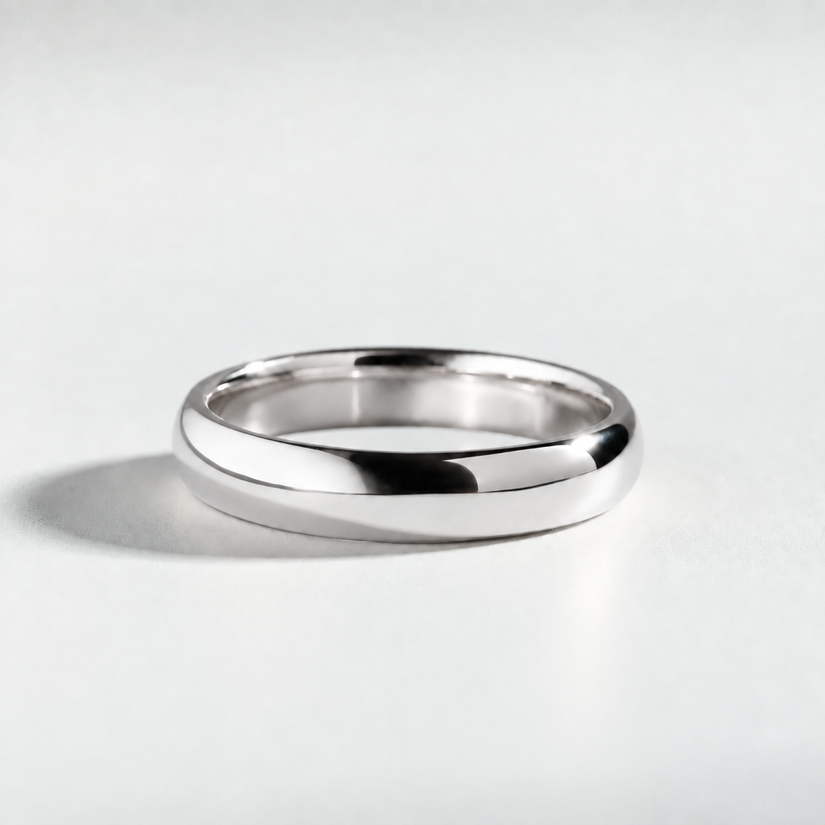 R 1472 men's wedding band in white gold
