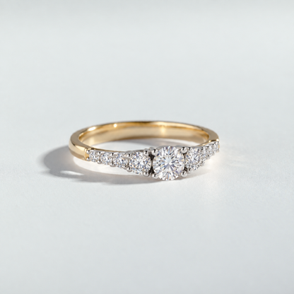 The Round Cut Half Eternity Diamond Ring