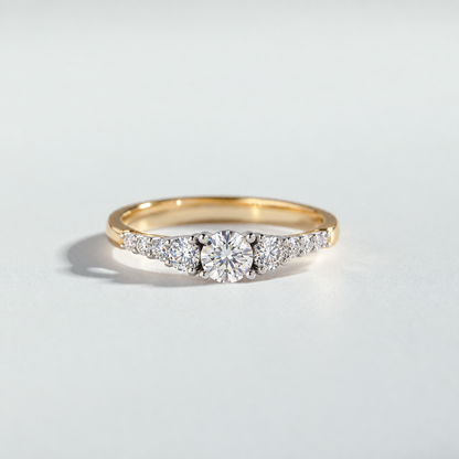 The Round Cut Half Eternity Diamond Ring