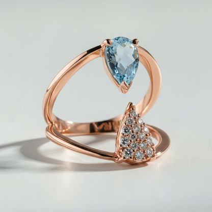 Blue Duality ring by Atelier RMR Montreal