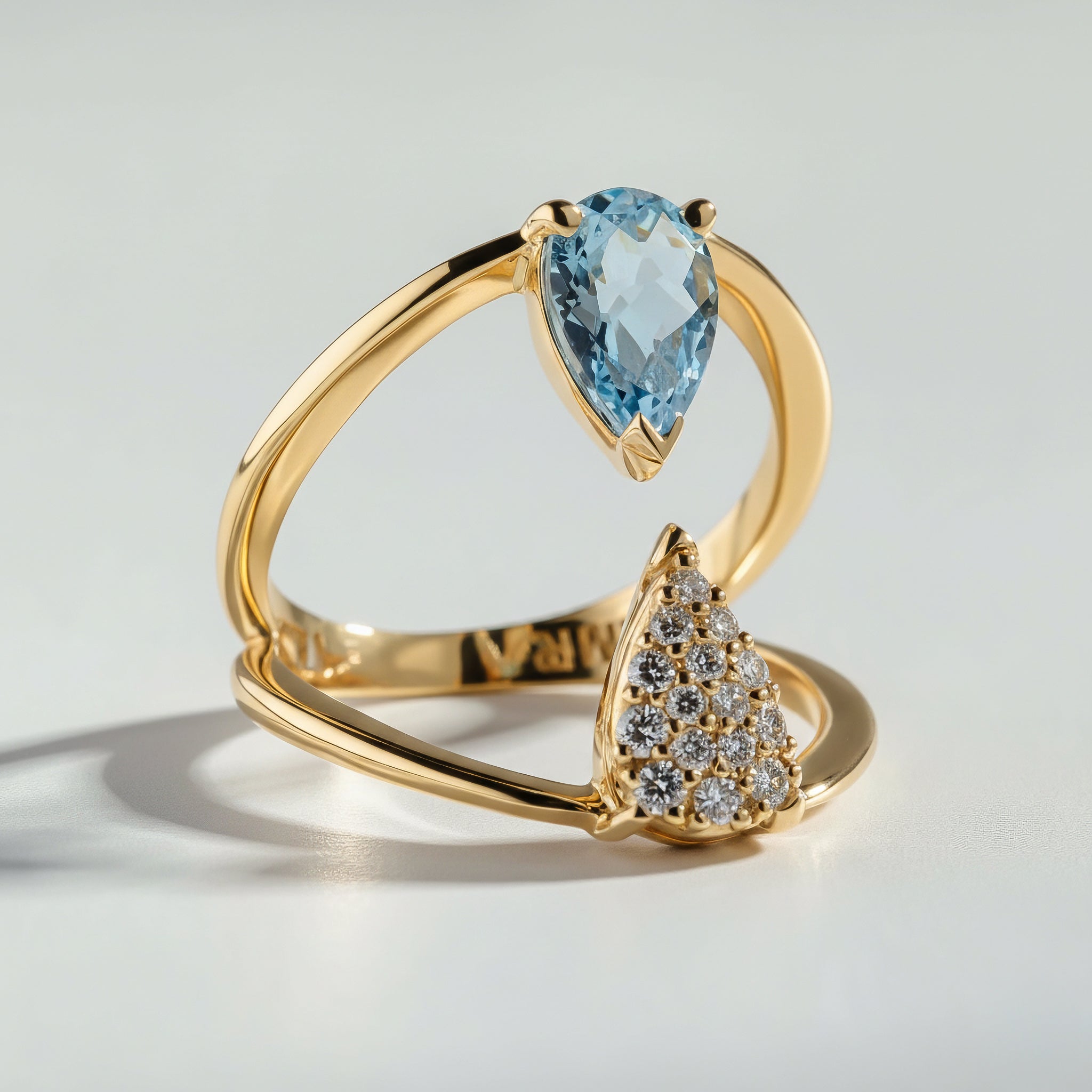 Blue Duality ring by Atelier RMR Montreal