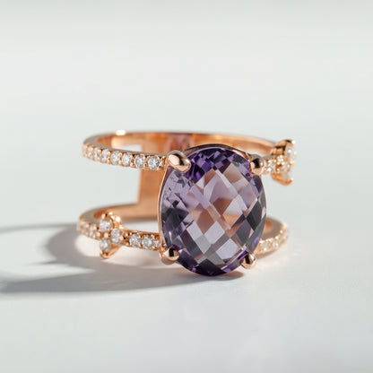 Lavender Martini ring by Atelier RMR Montreal