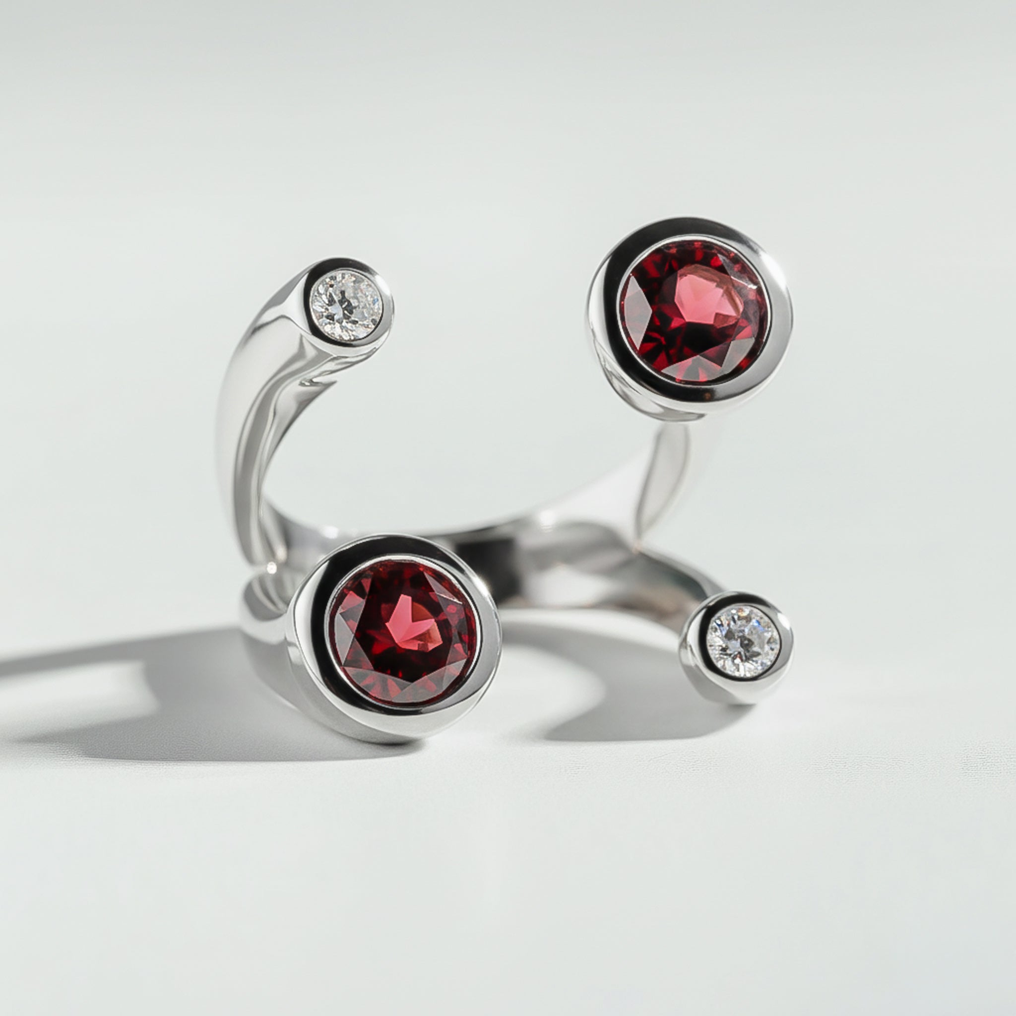 Pomegranate Mimosa ring by Atelier RMR Montreal