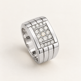 R 696 — white diamonds, blanc gold