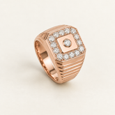 R 75 — white diamonds, rose gold