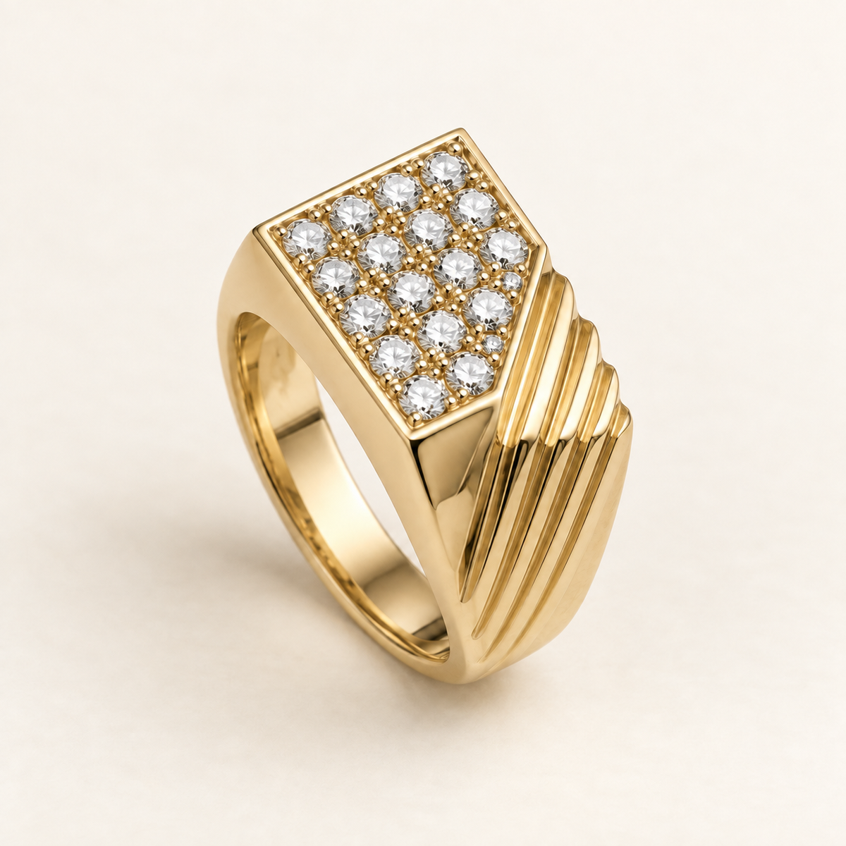 R 76 — white diamonds, jaune gold