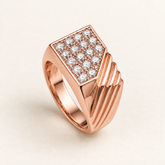R 76 — white diamonds, rose gold