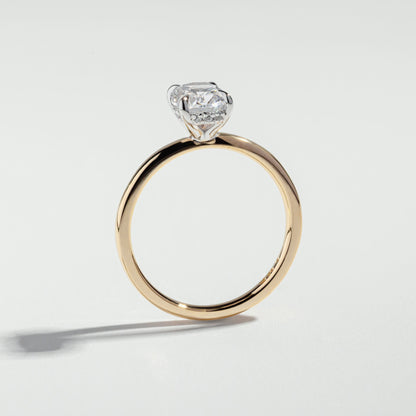 The Oval Cut Two-Tone Diamond Ring